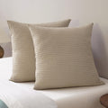 Phf Ultra Soft Waffle Weave Euro Shams Pillow Covers, No Filling, 2 Pack 26" x 26" Bed Cushion Covers, Breathable & Skin-Friendly Bed Pillo…