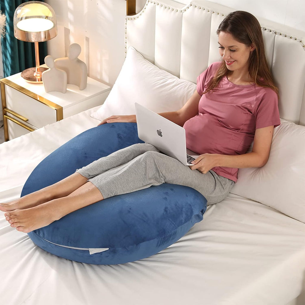 BATTOP Pregnancy Pillows for Sleeping, Body Maternity Pillow with Cooling Washable Cover, Support for Back, HIPS, Legs, Belly for Pregnant…