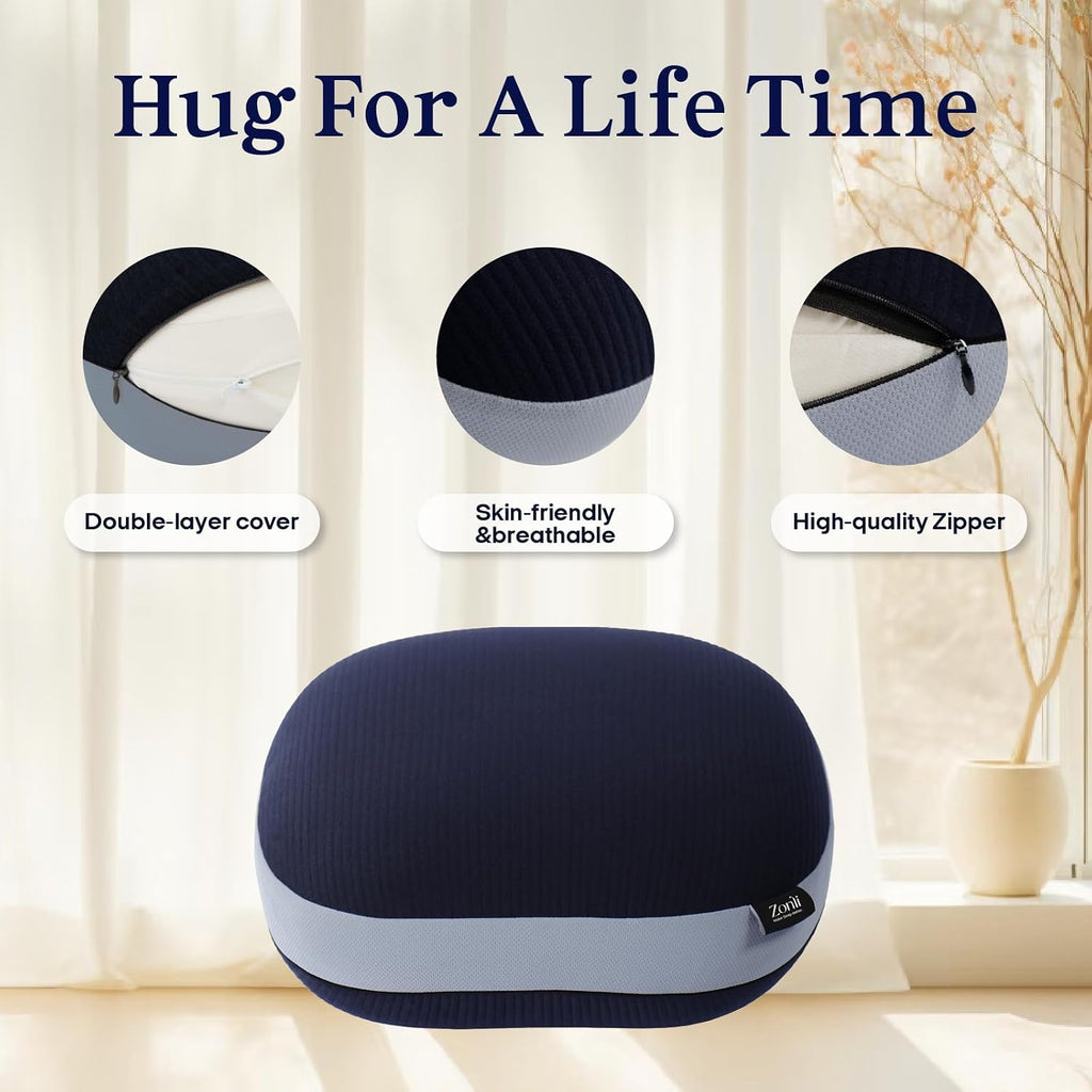 ZonLi Weighted Pillow for Adults 6.5lbs, Washable Hug Pillow Get Better Sleep, Detachable Sensory Body Weighted Pillows, Memory Foam Bed…