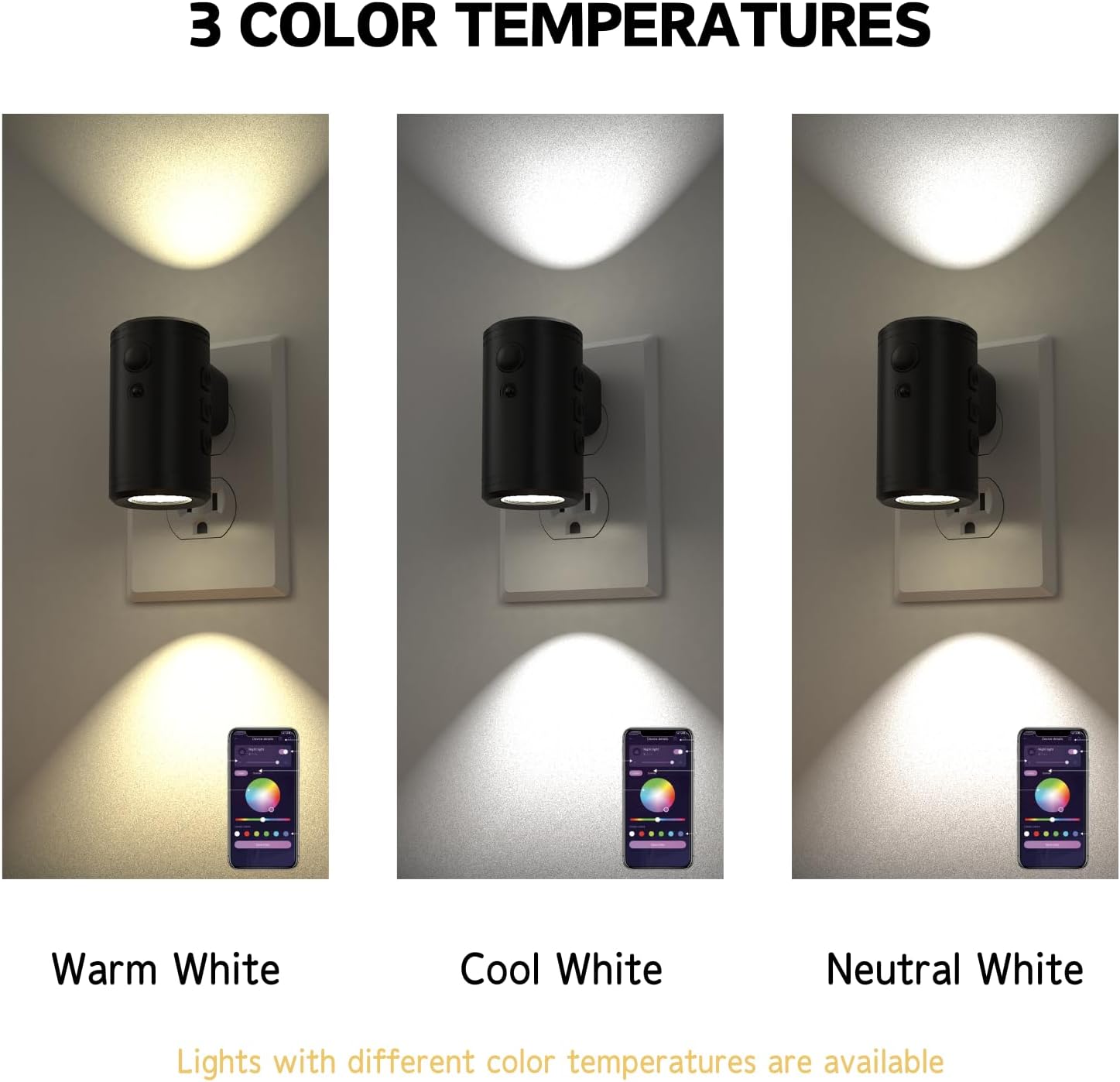 LED wall mounted night light, remote control and APP control, multiple light color options, suitable for corridor, bedroom, staircase…