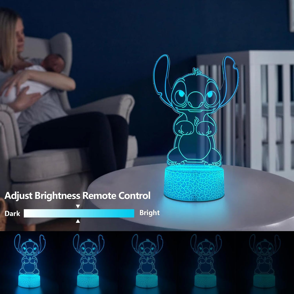 Aihying Cool Night Light,16 Color Night Light,3D LED Lamp with Smart Remote Control, Boy Gifts for Children's Room Decoration, Christmas Holi…
