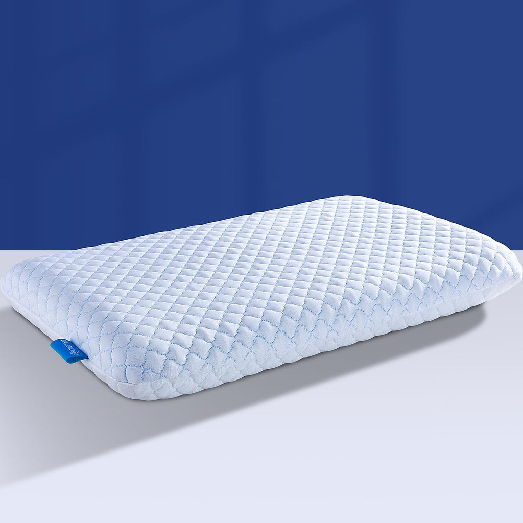 SofGlowlycomforteveryday SofGlowly Thin Flat Pillow for Sleeping – 3.25" Ultra Cooling Memory Foam Pillow for Stomach & Back Sleepers,…