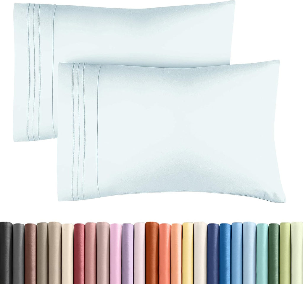 Queen Pillow Cases Set of 2 - Ultra Soft Hotel Quality Pillowcase Covers - Comfy, Cozy & Wrinkle Free - Shrinkage, Stain & Fade Resistant…