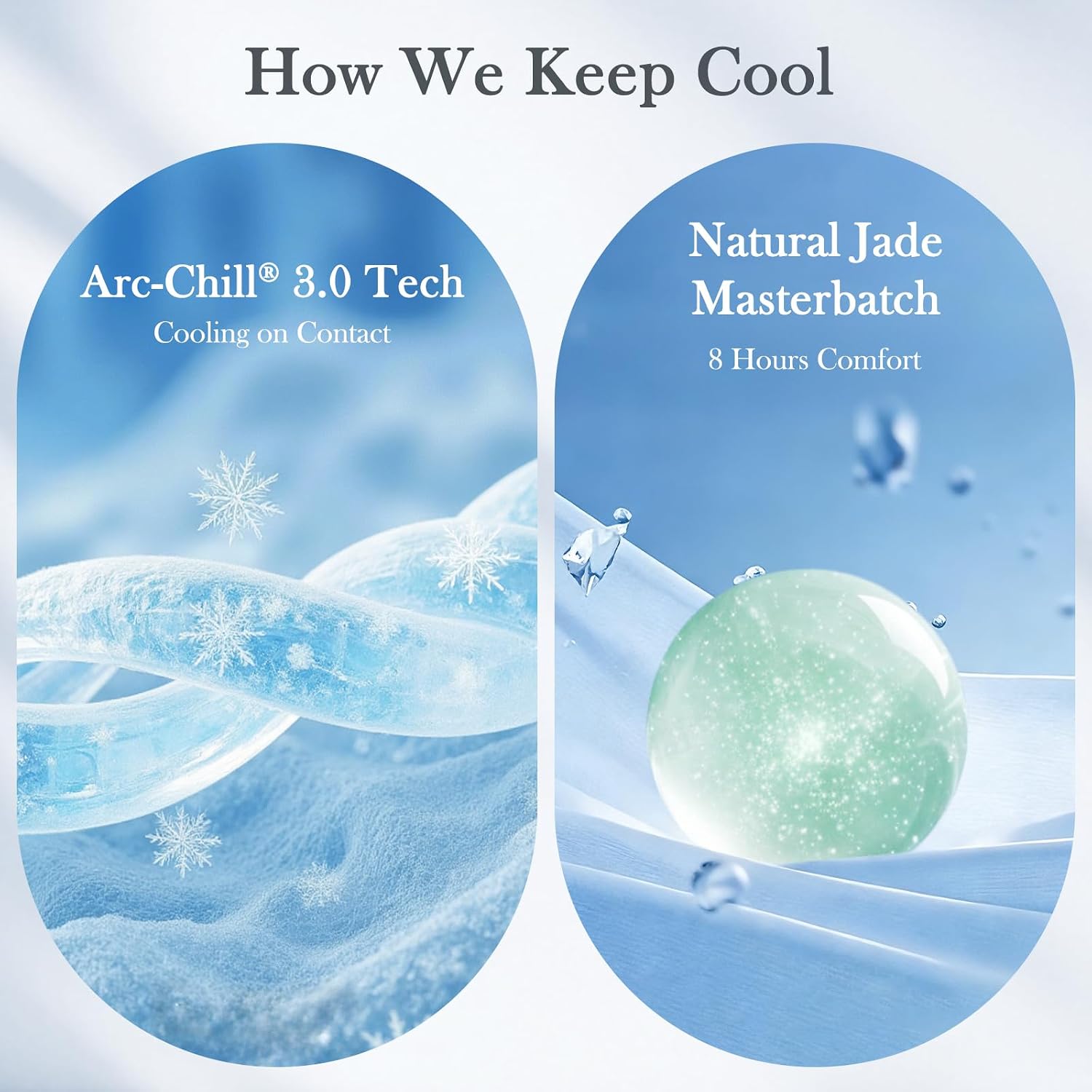 Avolare Cooling Pillow Cases Queen Size Set of 2, Arc-Chill 3.0 Cooling Pillow Cases for Hot Sleepers, Gentle on Hair and Skin, Zipper Pill…