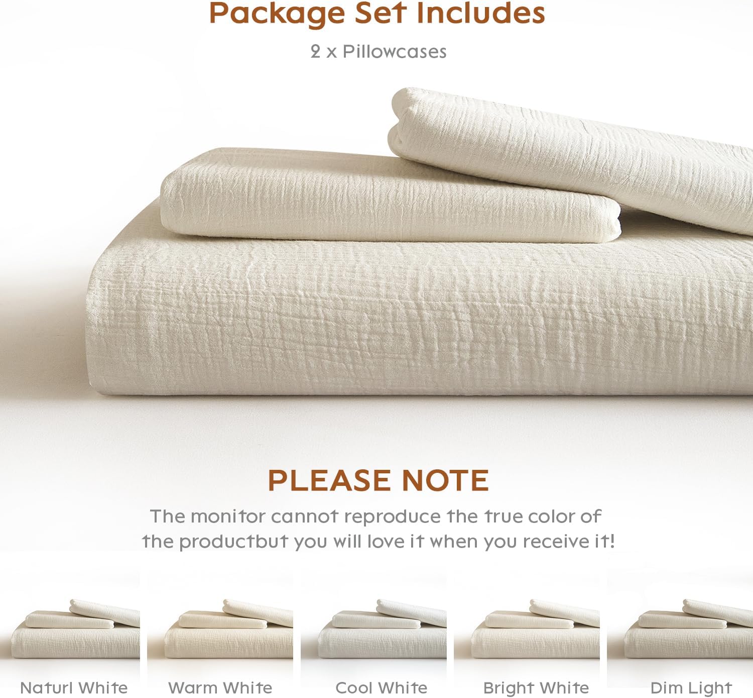 DefineCozyHealthyLife SE SOFTEXLY Muslin Pillowcases Standard Size 100% Cotton, 2 Pack Linen Like Pillow Shams with Envelope Closure, Ultra…