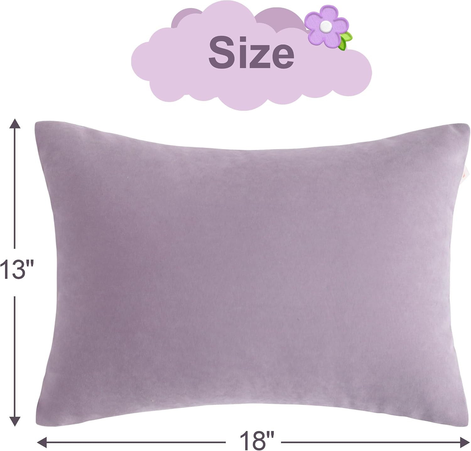 BEDSUM Toddler Pillows, 13x18 Ultra Soft Microfiber Travel Pillow for Sleeping - Small Pillows for Kids Daycare, Flight and Neck Support…