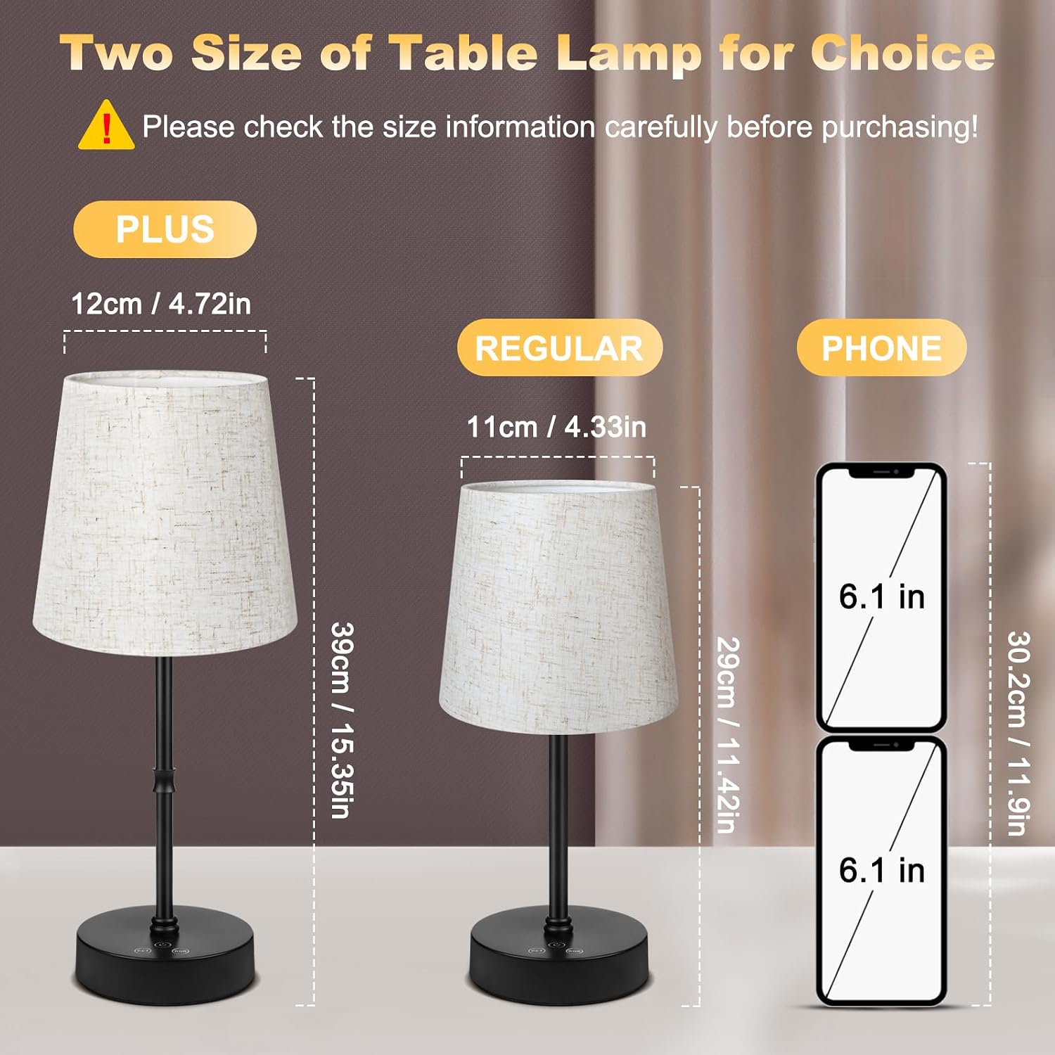 Wowag Cordless Table Lamp,5000mAh Rechargeable Battery Operated Desk Lamp,3 Colors & 7 RGB Stepless Dimmable, Portable Wireless Touch…