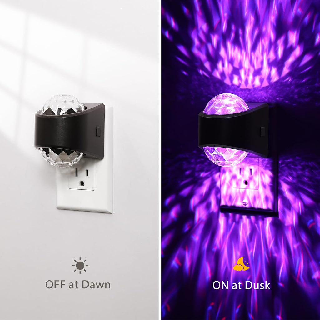 Night Lights Plug into Wall, Star Projector for Bedroom, Night Light Projector for Kids, 9-Color RGB Galaxy Nightlight with Dusk to Dawn…