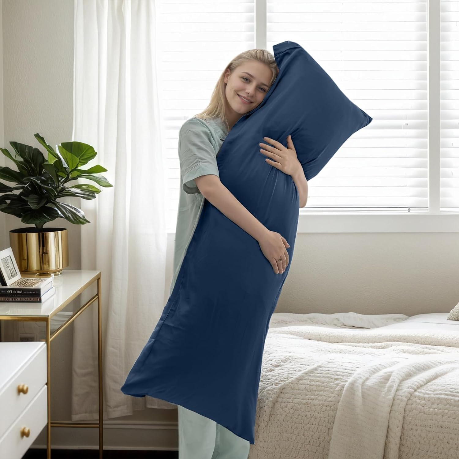 TELUS Body Cooling Pillow Cases Cover, Bamboo Rayon Pillowcases with Zipper Closure, Cool and Breathable Pillow Case for Hot Sleepers and…