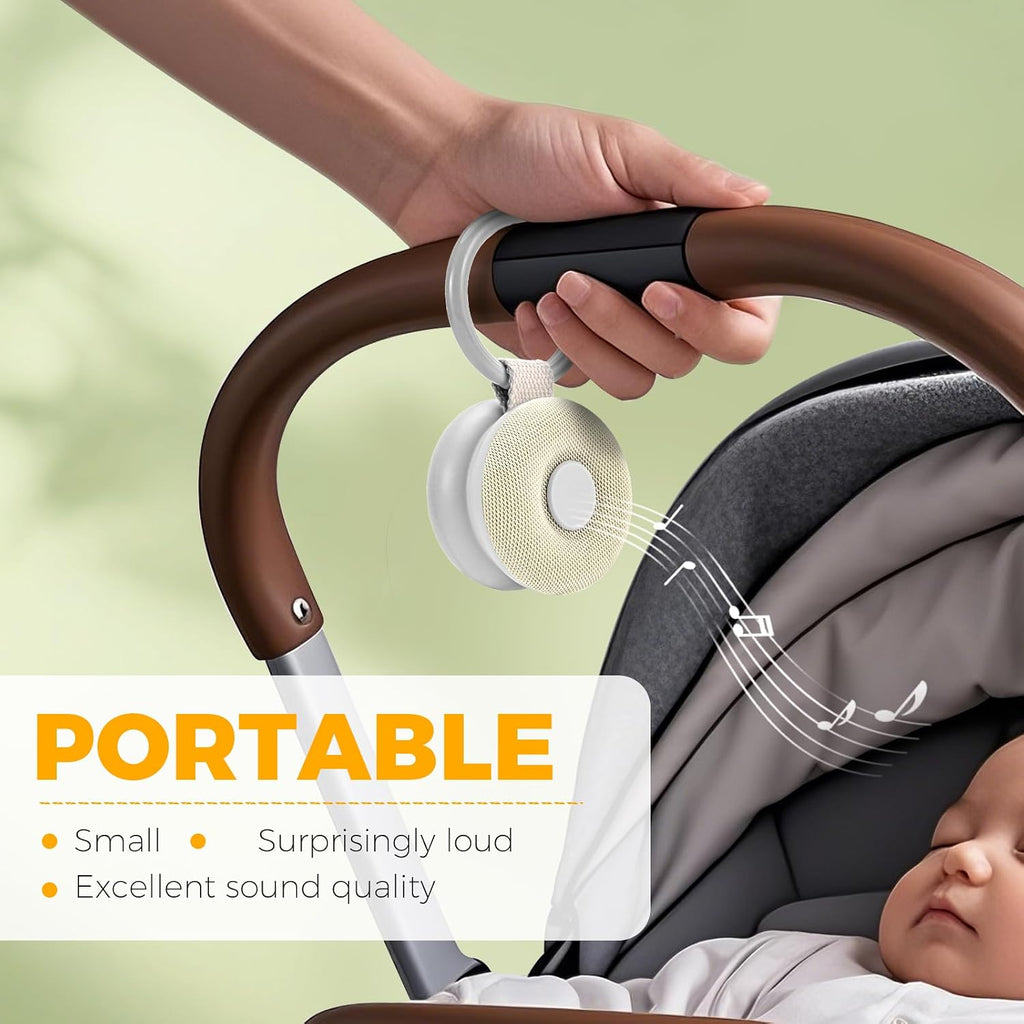 Portable Sound Machine - White Noise Sound Machine for Baby, Travel Donut Sound Machine for Sleep, 15 Soothing Sounds & 7 Colors Night…