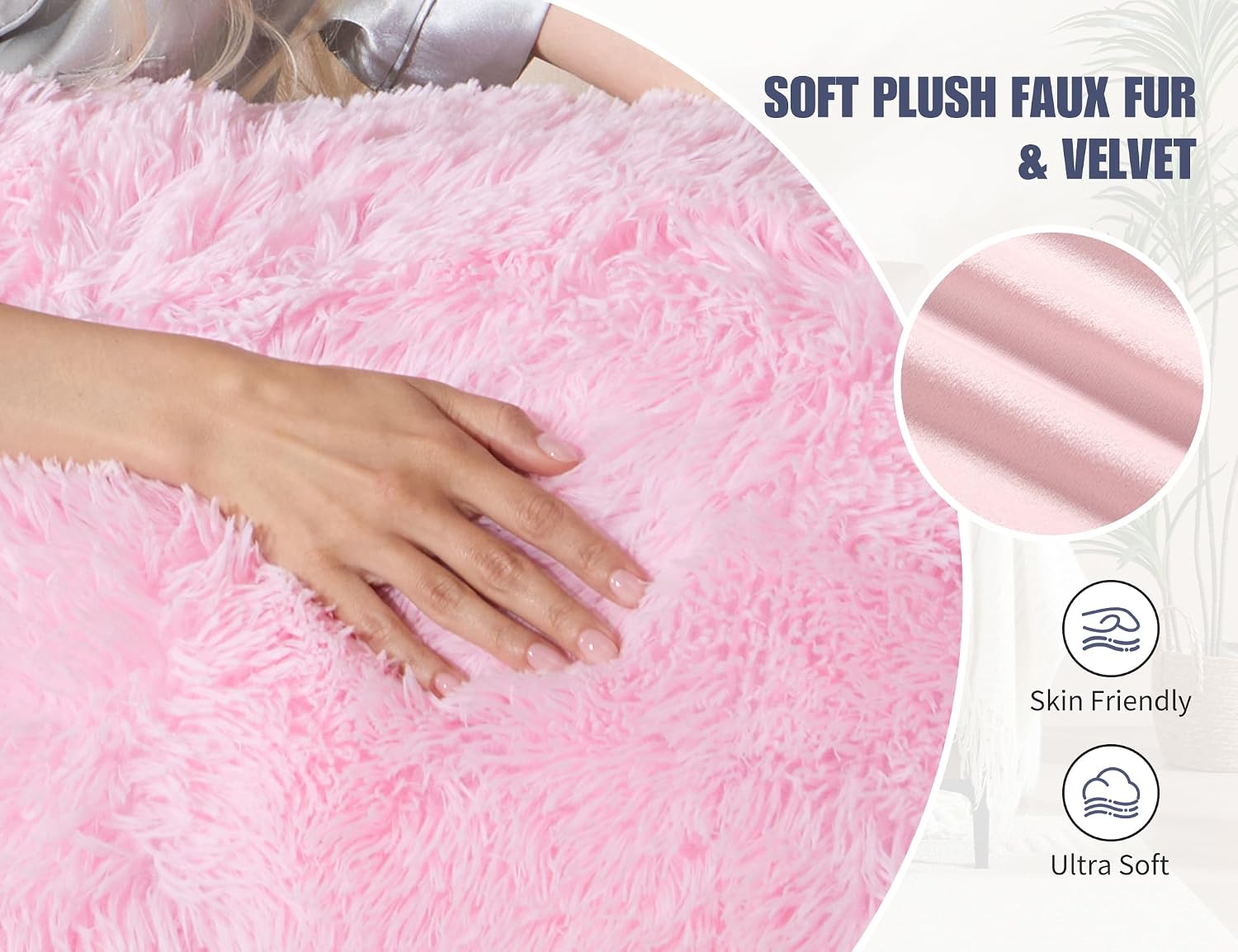Wsofrlac Knee Hip Pillow for Side Back Sleepers 20x54 Kids Pink Body Pillow Pillowcase with Memory Foam Pregnant Pillows for Sleeping King…