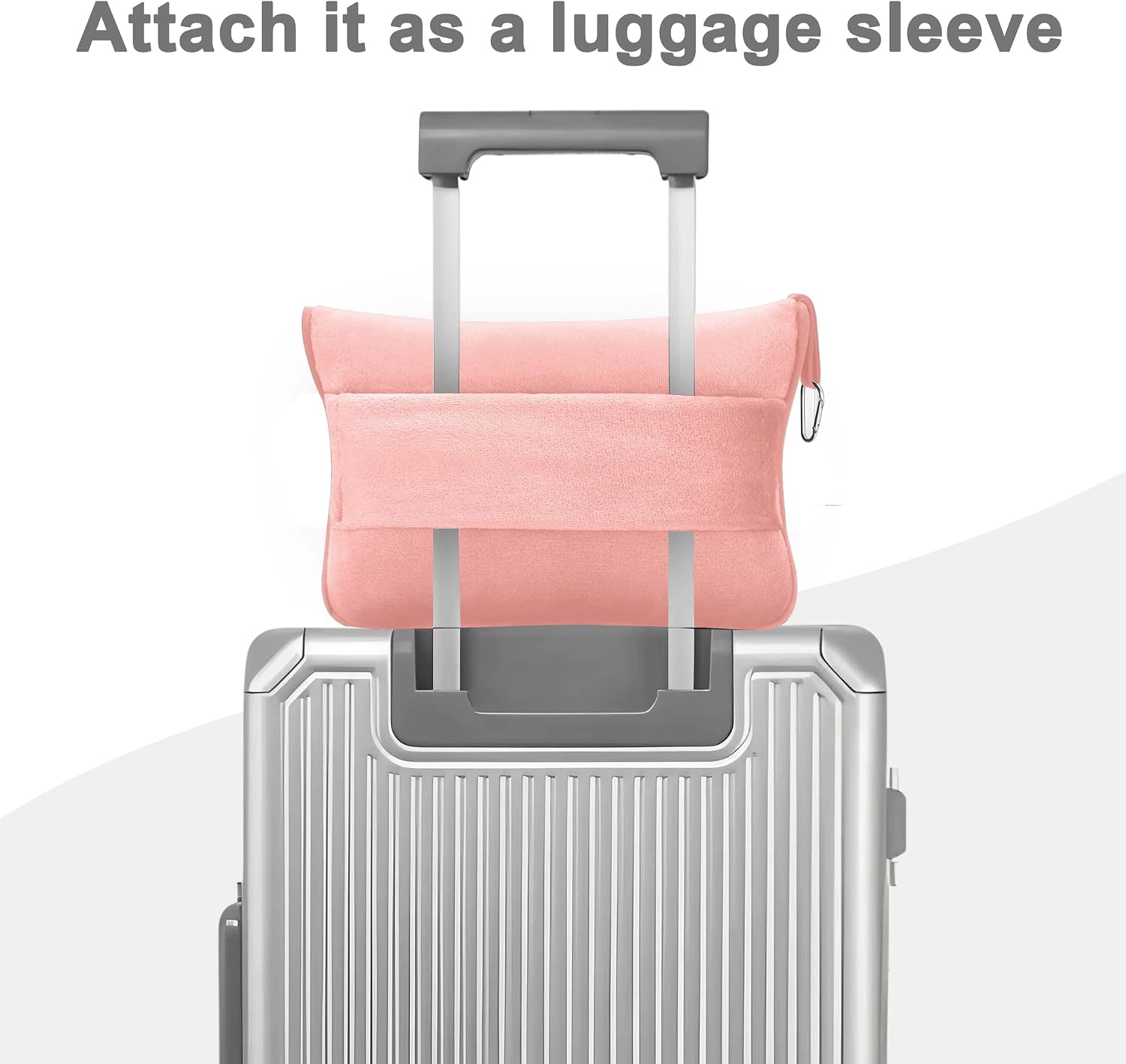 JungleStar Travel Blanket and Pillow Compact, Soft 2 in 1 Airplane Blanket with Soft Bag Pillowcase, Hand Luggage Sleeve and Backpack Clip (…