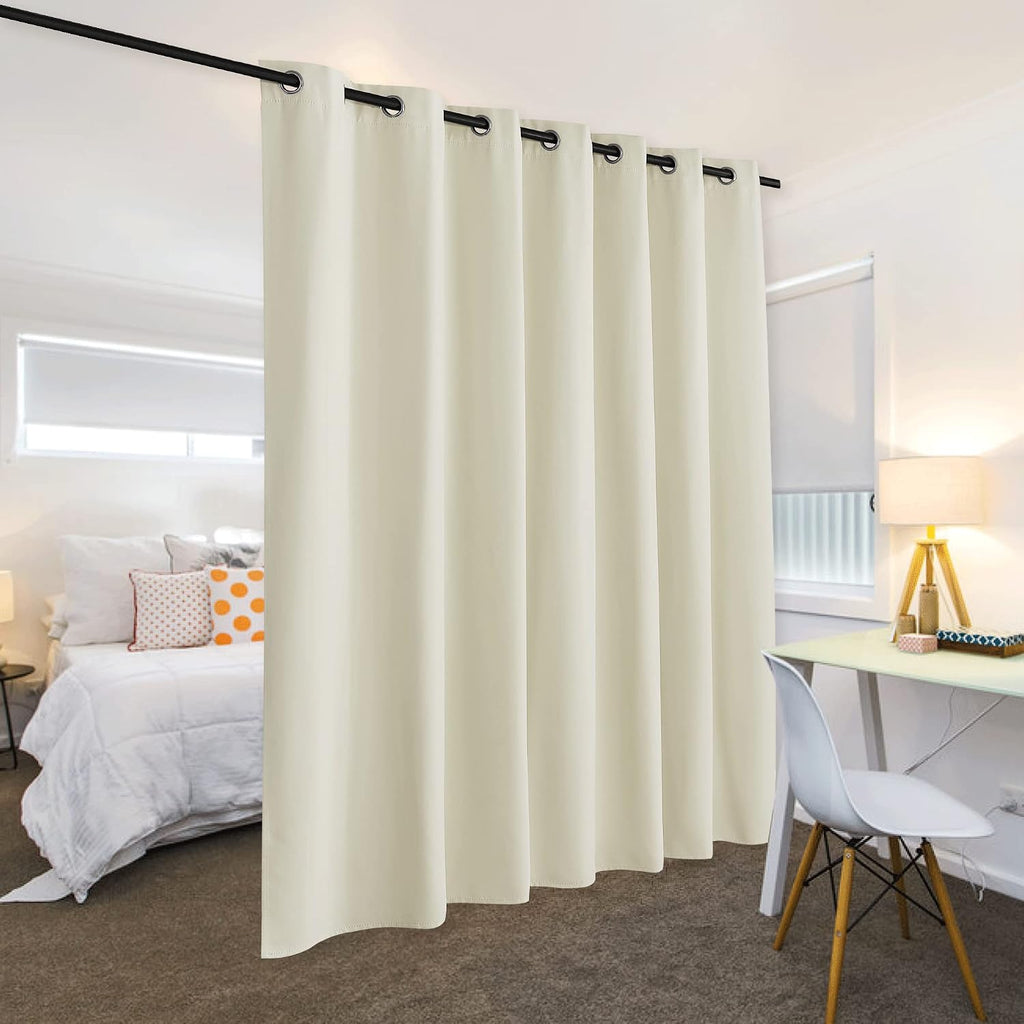 Rybhome RYB HOME Blackout Divider Curtains for Living Room, Noise Reducing Privcay Vertical Blinds Drapes with Anti-Rust Grommet Top for Ki…