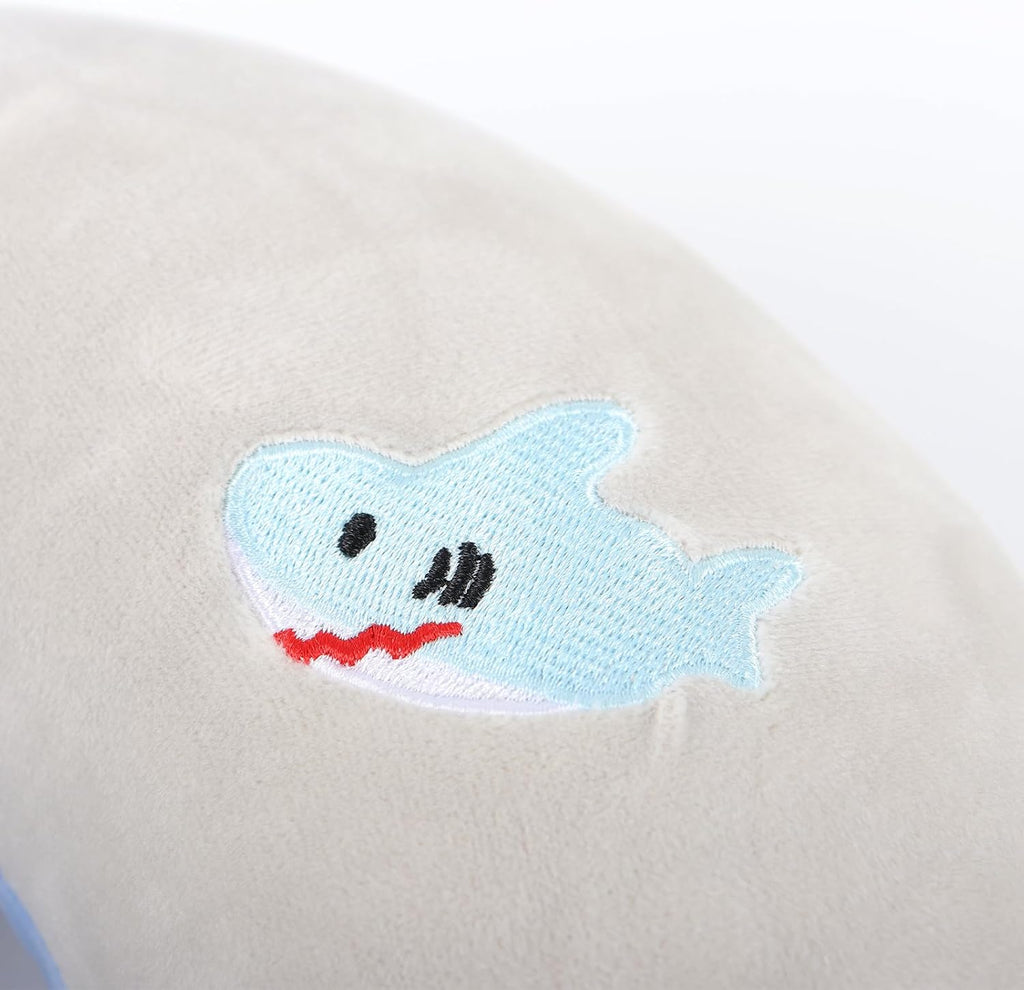 MissSoul Kids Neck Pillow for Travel with Sleep Eye Mask, Cute Travel Neck Pillow, Memory Foam Flight Sleeping Headrest Pillow for Boys & G…