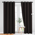 Nicetown Bedroom Blackout Curtains and Drapes - Energy Smart Thermal Insulated Solid Grommet Blackout Draperies for Living Room (2 Panels,…