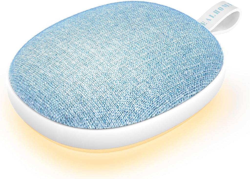 Enhanlife Portable White Noise Sound Machine: Baby Sleep Soother, Bluetooth Speaker, Rechargeable Battery, 4-Speed Timer, 6 Soothing…