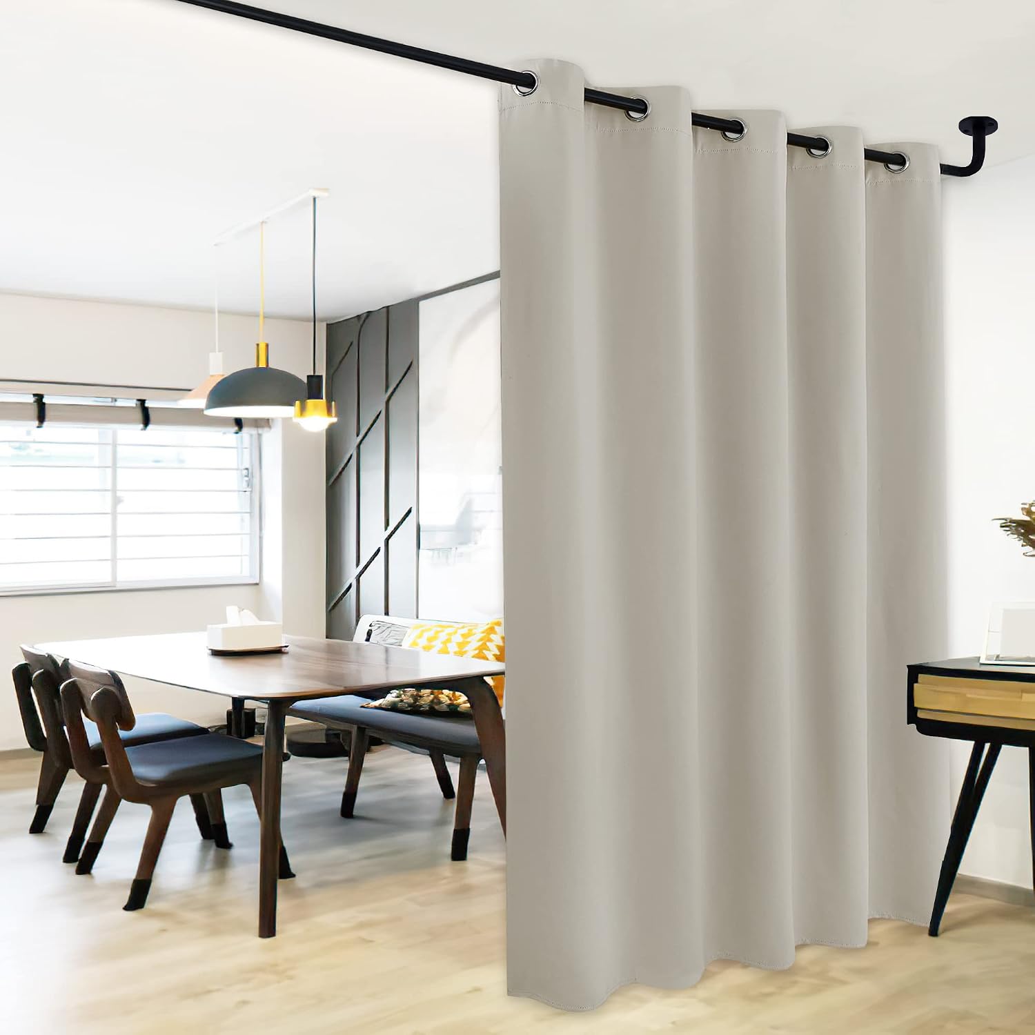 NICETOWN Natural Bedroom Blackout Curtain Panel, 1 Panel, 70 x 84 inch, Privacy Window Thermal Insulated Blackout Drape/Drapery for Loft…
