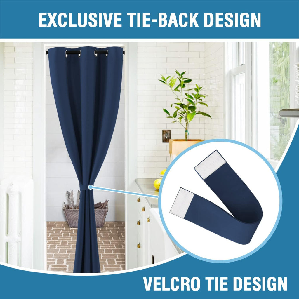 H.VERSAILTEX Doorway Curtain Blackout Closet Door Curtain Room Divider Window Treatment Curtain for Bedroom Thermal Insulated P…