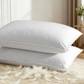 Down Pillows Queen Size Set of 2, 750 Fill Power Hotel Quality Bed Pillows for Sleeping, Medium Firm for Side Back Stomach Sleepers…