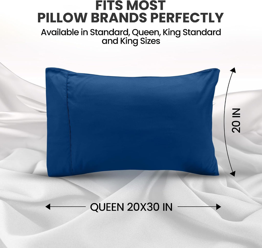 Utopiabedding Utopia Bedding Queen Pillow Cases - 2 Pack - Envelope Closure - Soft Brushed Microfiber Fabric - Shrinkage and Fade Resistant…