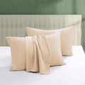 ShunjieHome 100% Egyptian Cotton Pillow Protectors Set of 4, 600 Thread Count Standard Size Bed Pillow Cases with Zipper, Sateen Weave Cool…