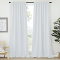 Nicetown Living Room Curtain Panels - (Cloud Grey Color) W52 x L120, 2 PCs, Back Tab/Rod Pocket Room Darkening Window Treatment Draperies f…