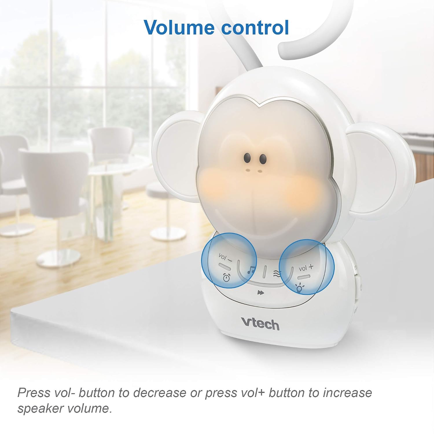 VTech Communications BC8211 Myla The Monkey Baby Sleep Soother with a White Noise Sound Machine Featuring 5 Soft Ambient Sounds, 5…
