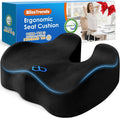BlissTrends Seat Cushion with Velvet Cover, Thick Memory Foam Cushions for Office Chair, Car Seat, Airplane, Relieving Pressure Tailbone…