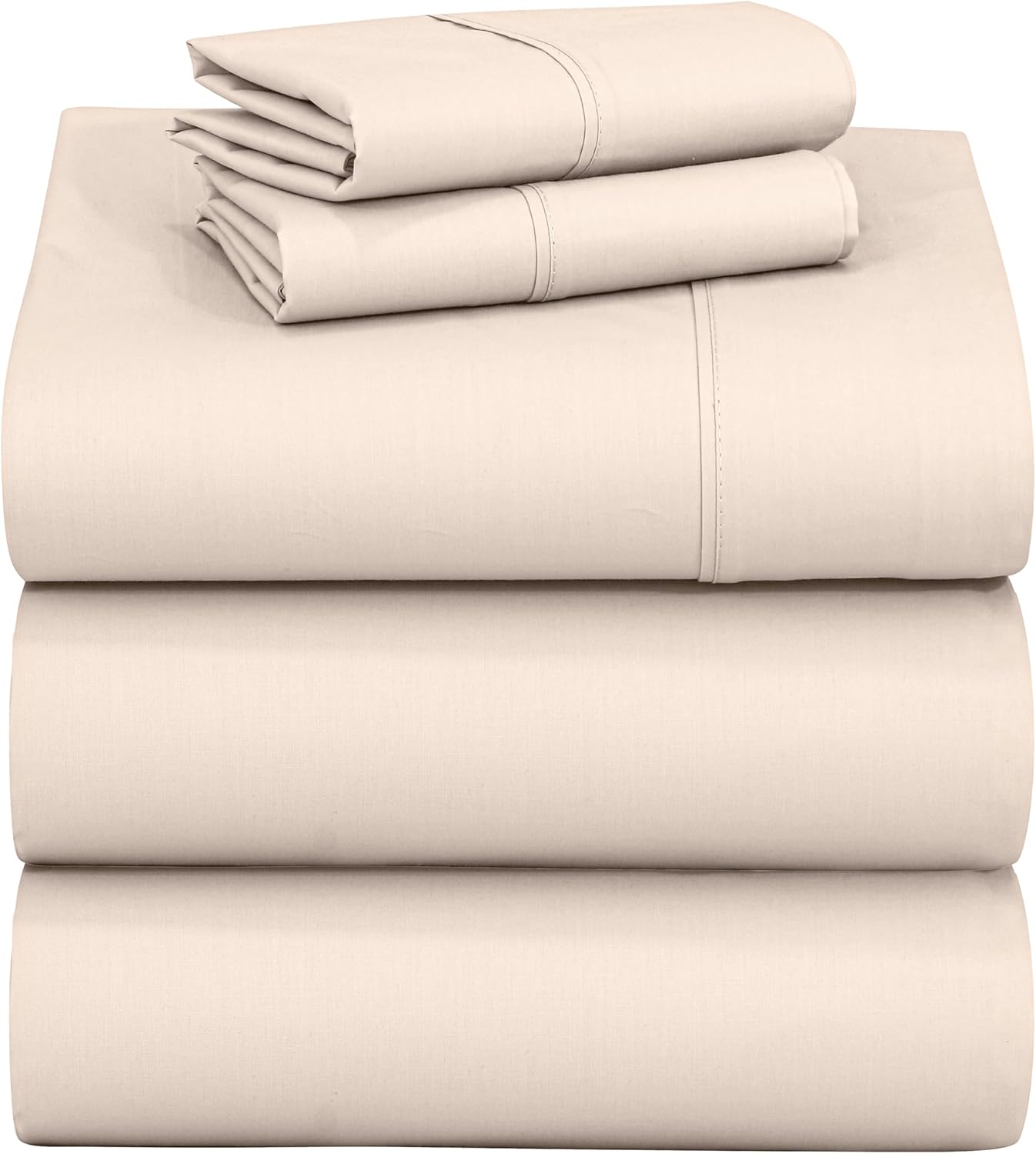 Zoyer 100% Cotton Sheets – Split King Size Percale Bedding, Cooling & Breathable, Durable with a Crisp, Soft & Comfortable Feel, 16" Deep P…