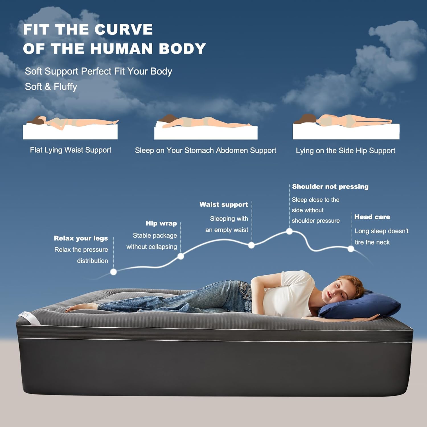 Bedlore California King Mattress Topper, Thick Pillow Top Pad for Back, Cooling Soft Mattress Cover with Deep Pockets 6-18 inch 18 inch Gr…