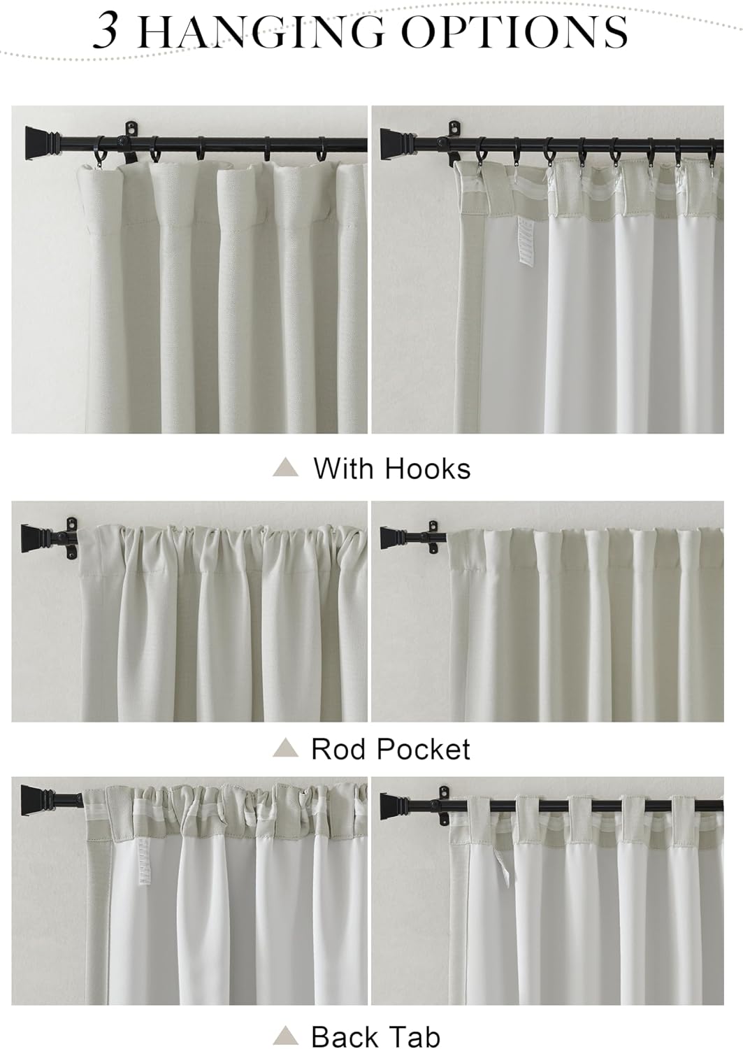 NICETOWN Linen Curtains for Bedroom 84 inches Long, Thermal Faux Linen Drapes for Dining Room 2 Panels, Pinch Pleated Light Blocking…