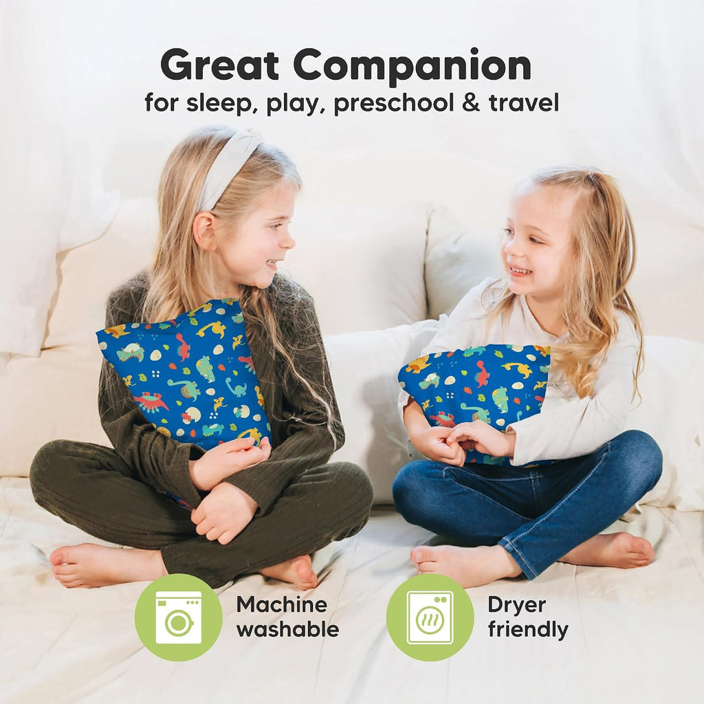 Mini Toddler Pillow with Pillowcase - 9x13 My Little Dreamy Travel Kids Pillow for Sleeping, Toddler Bed, Small, Tiny, Organic Cotton…