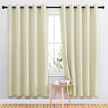 NICETOWN Room Darkening Curtains Panels for Bedroom - Energy Saving Thermal Insulated Solid Ring Top Light Blocking Window Drapes for…