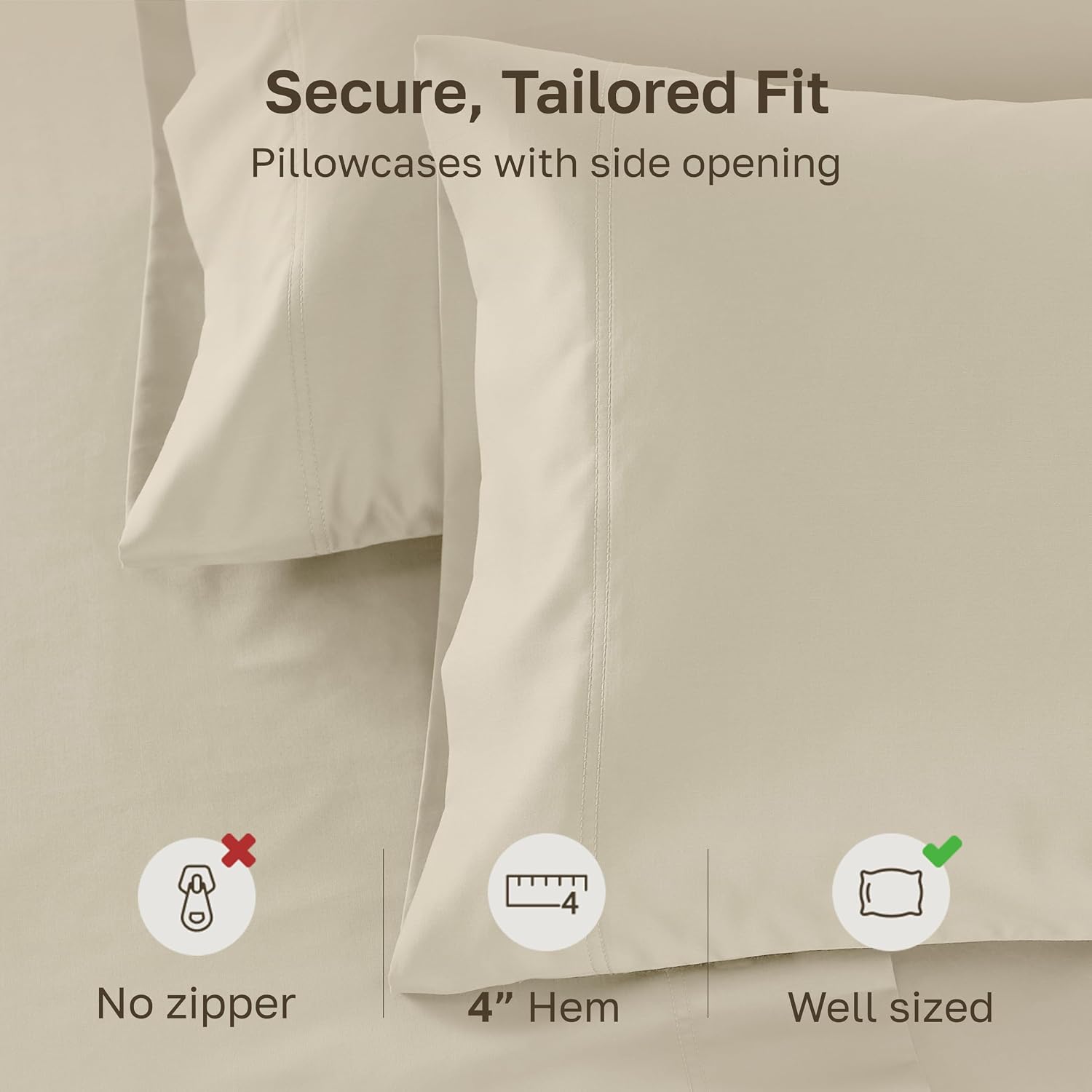 CaliforniaDesignDen California Design Deinking Size Pillow Cases Set of 2-600 Thread Count Sateen, 100% Cotton Pillowcases King Size, Soft…
