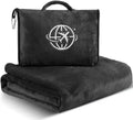 2-in-1 Travel Blanket and Pillow – Lightweight, Compact, Ultra Soft, Machine Washable – Handle, Luggage Sleeve, Backpack Clip – for…