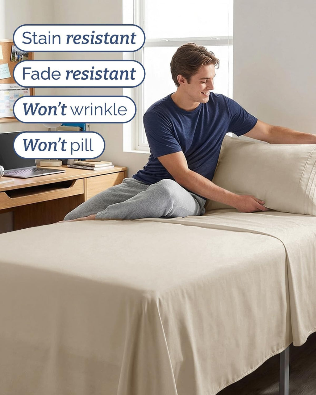 Twin XL Size 3 Piece Sheet Set - Comfy Breathable & Cooling Sheets - Hotel Luxury Bed Sheets for Women & Men - Deep Pockets, Easy-Fit…