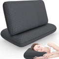 CushyOasis Memory Foam Pillows for Side, Back and Stomach Sleepers, Set of 2, Bed Pillow with Washable Cover and Breathable Mesh, Bed Pillo…