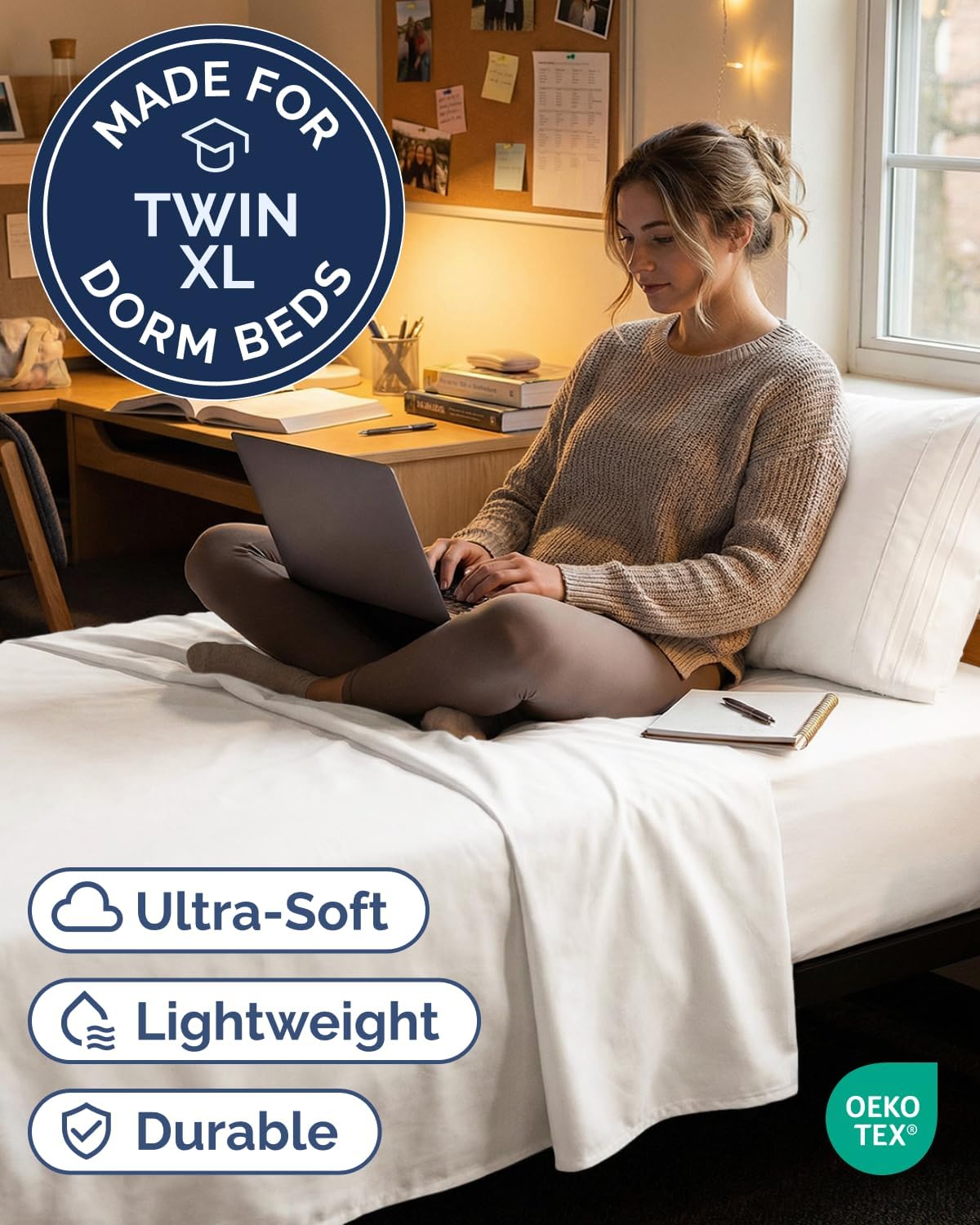 Twin XL Size 3 Piece Sheet Set - Comfy Breathable & Cooling Sheets - Hotel Luxury Bed Sheets for Women & Men - Deep Pocket, Easy-Fit…