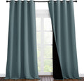 Nicetown Full Shading Curtains 96 inches Long 2 Panels Set for Windows, Super Heavy-Duty Black Lined Blackout Curtains for Bedroom, Privacy…
