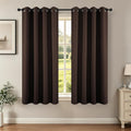 Joydeco Blackout Curtains 72 Inch Length 2 Panels Set, Thermal Insulated Long Curtains& Drapes 2 Burg, Room Darkening Grommet Drapes for Li…