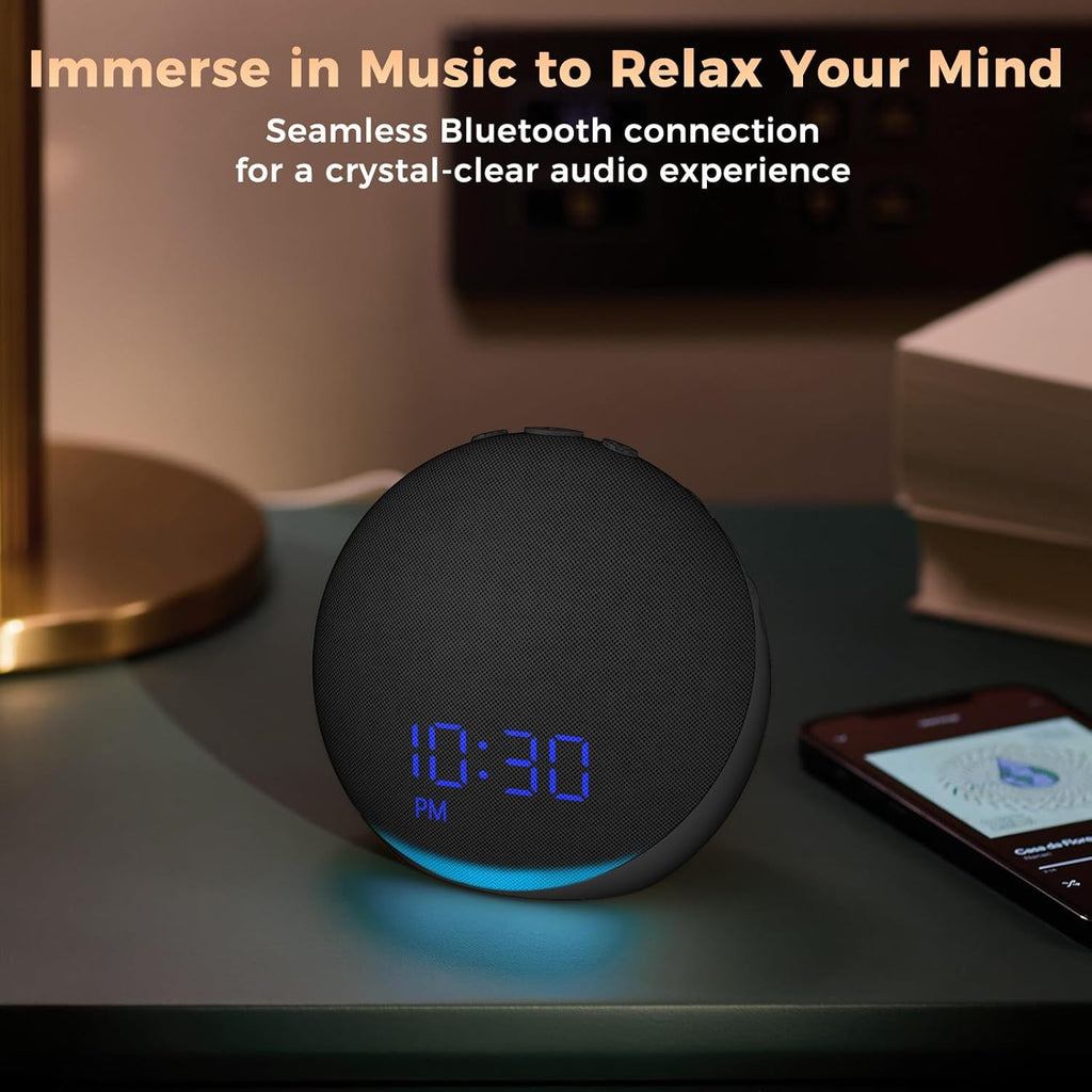 Acedeck Sound Machine Alarm Clock for Bedroom: 25 Natural Sleep Sounds - White Noise Machine for Adults Kids Baby - Gentle Wake Up Alarm wi…