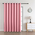 CUCRAF Custom Pink Blackout Curtains 1 Panel Set, Thermal Insulated Grommet Room Darkening Curtain for Living Room Bedroom, Light…