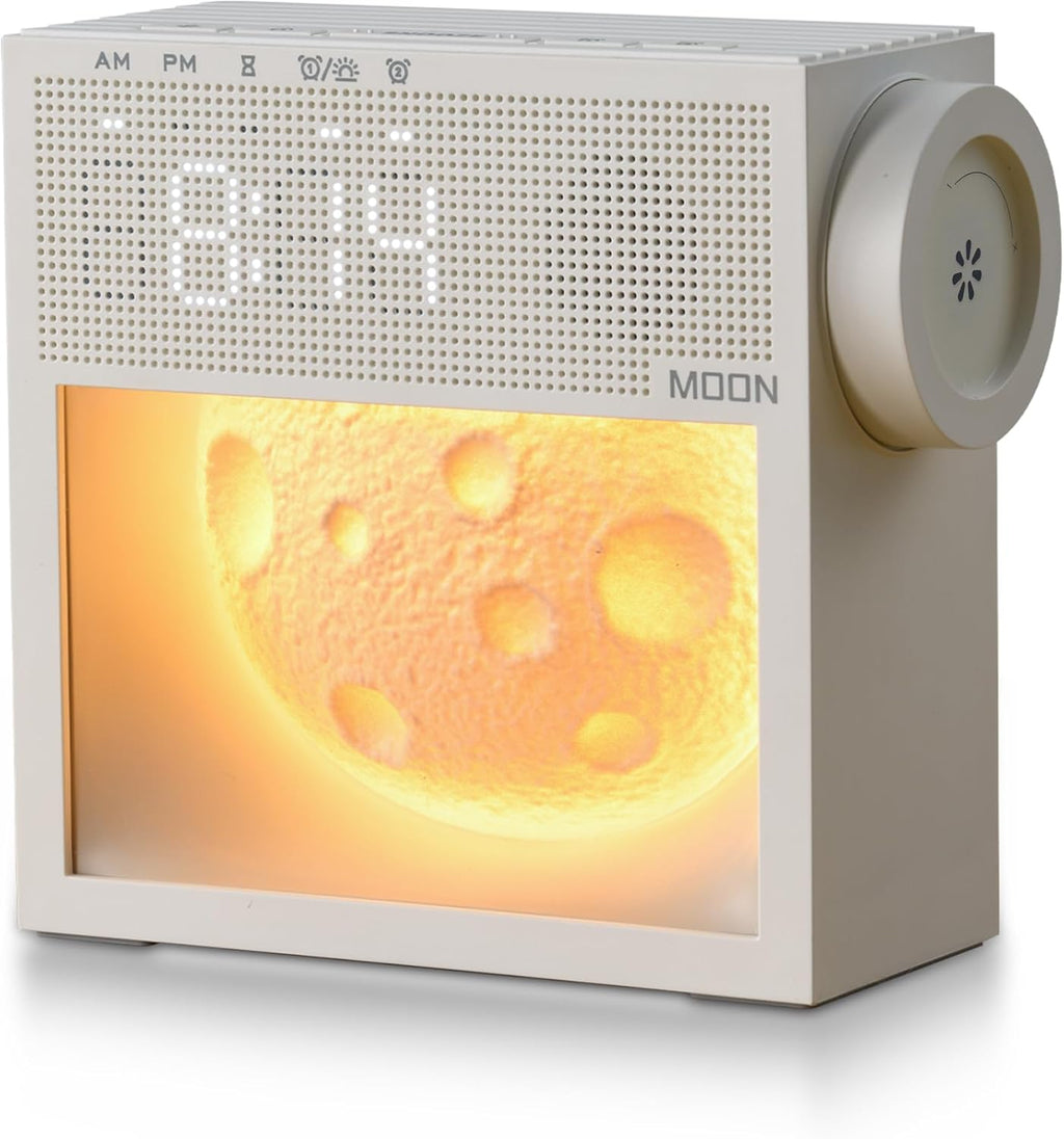 BokefoPersonalCare Sunrise Alarm Clock and White Noise Sound Machine with 20 Soothing Sounds Moonlight Night Light Dual Alarms Bedroom Deco…