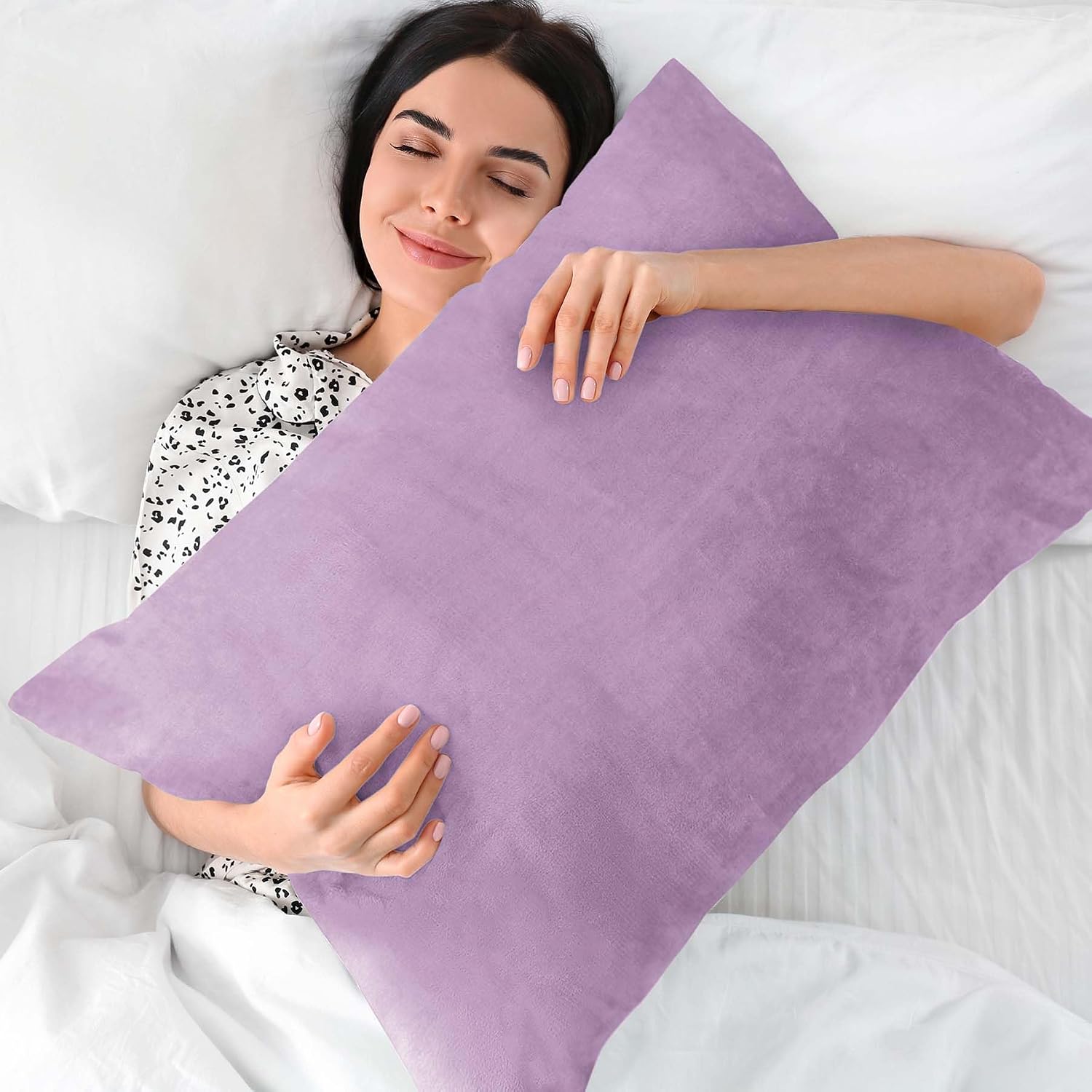 Bedelite Flannel Pillowcases Standard Set of 2, Super Soft Fleece Pillow Case Cover with Zipper for Bedroom, Sofa, Couch, Luxury Cozy Fuzzy…