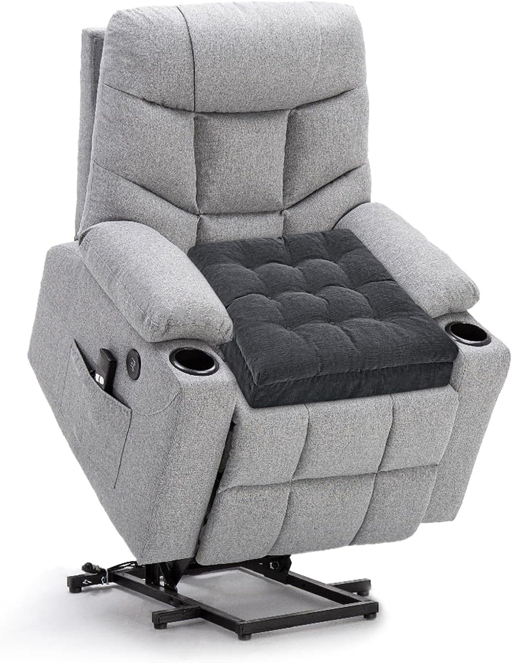 Recliner Cushions for Elderly, 20x20x5 Inch Thick Chair Cushion Patent Design Soft Tufted Dual Layer Booster Seat Cushions for Seniors…