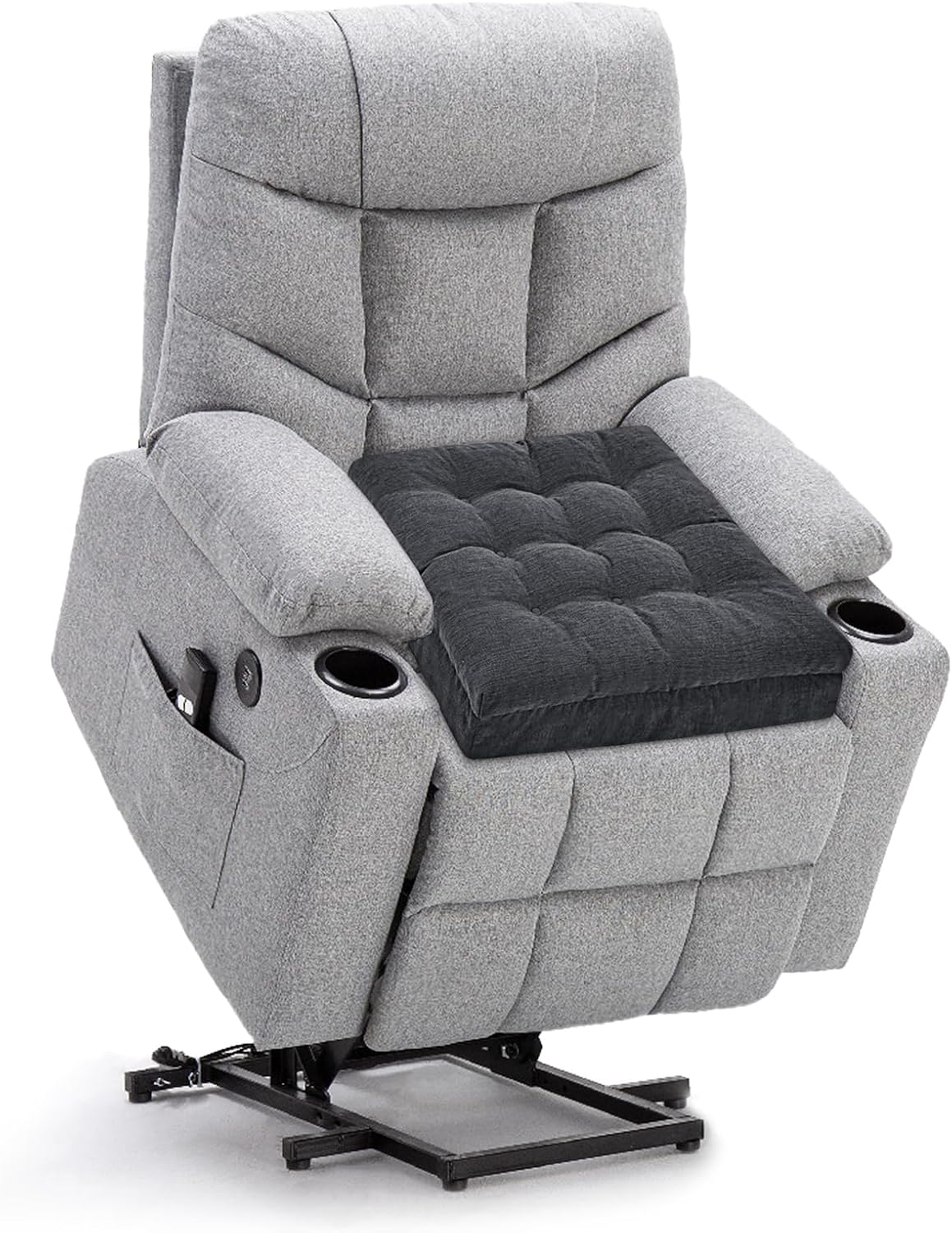 Recliner Cushions for Elderly, 20x20x5 Inch Thick Chair Cushion Patent Design Soft Tufted Dual Layer Booster Seat Cushions for Seniors…