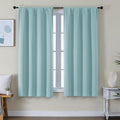 Simplebrand Ava Aqua Blackout Curtains for Bedroom 63 Inch Length 2 Panels Set, Nursery Thermal Insulated Energy Saving Rod Pocket Window T…