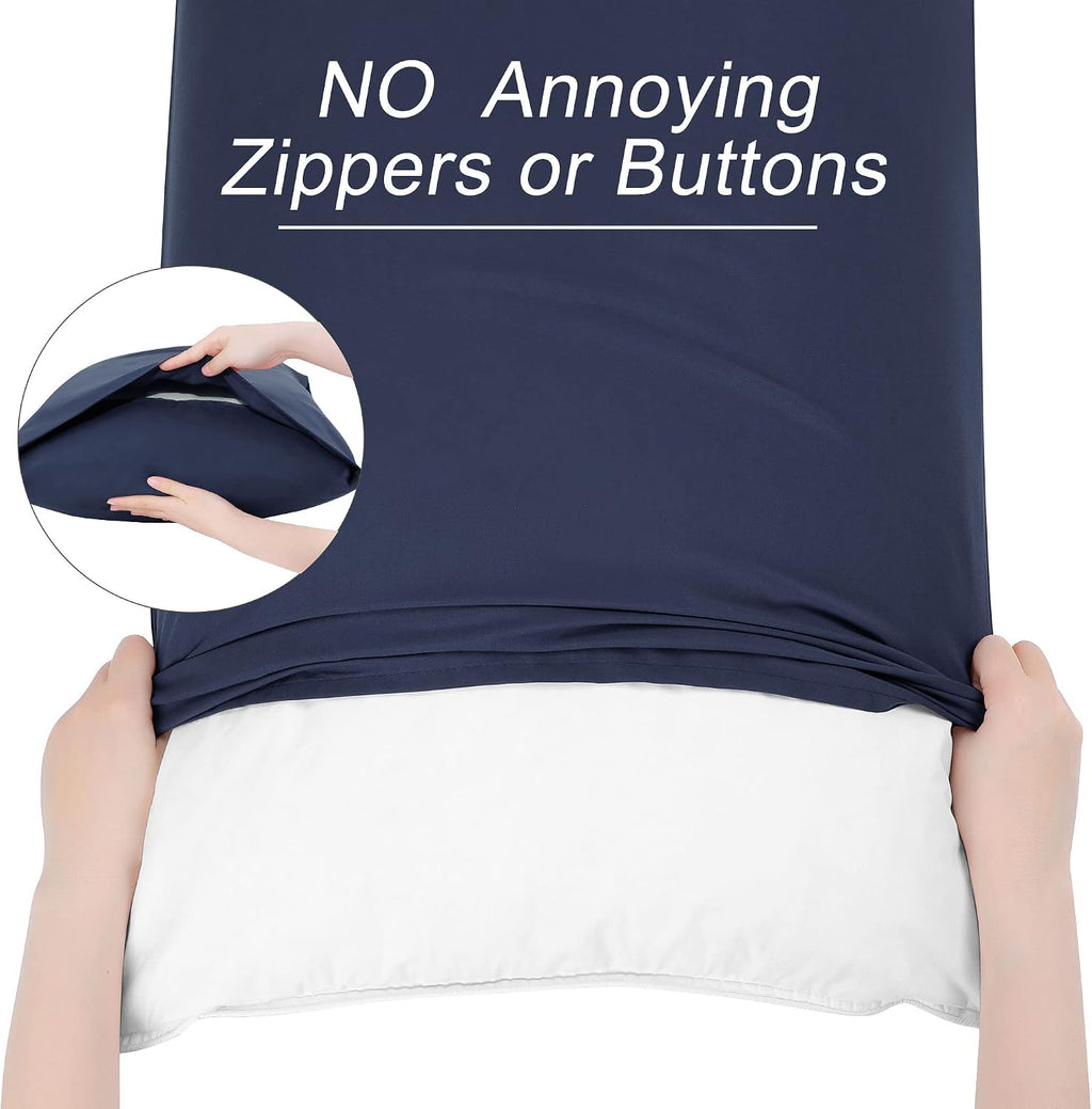 uxcell 100% Microfiber Body Pillow Cover | 1800 Thread Count Pillowcase | Soft Pillow Case with Envelope Closure | 90 GSM Ployester | No Wr…