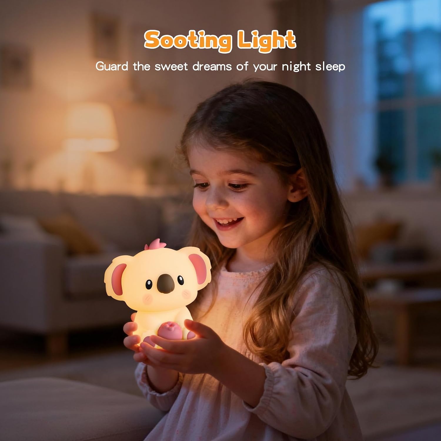 Night Light for Kids | Touch Control LED Lamp with Color Changing Modes | Adjustable Brightness for Nursery, Bedroom, Baby Room | Cute…