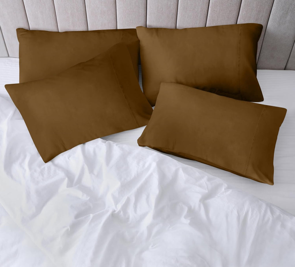Utopiabedding Utopia Bedding Standard Pillow Cases - 4 Pack - Envelope Closure - Soft Brushed Microfiber Fabric - Shrinkage and Fade Resist…